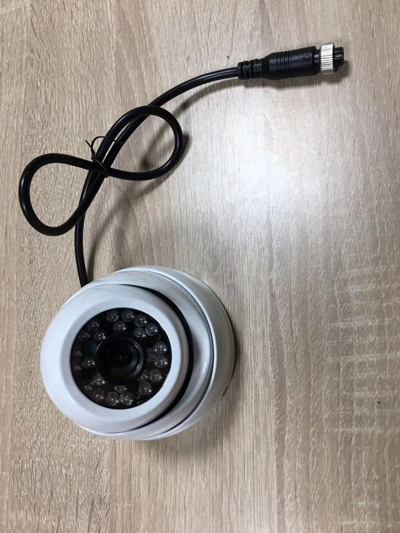 witte dome CCD autocamera met 24 stks IR led