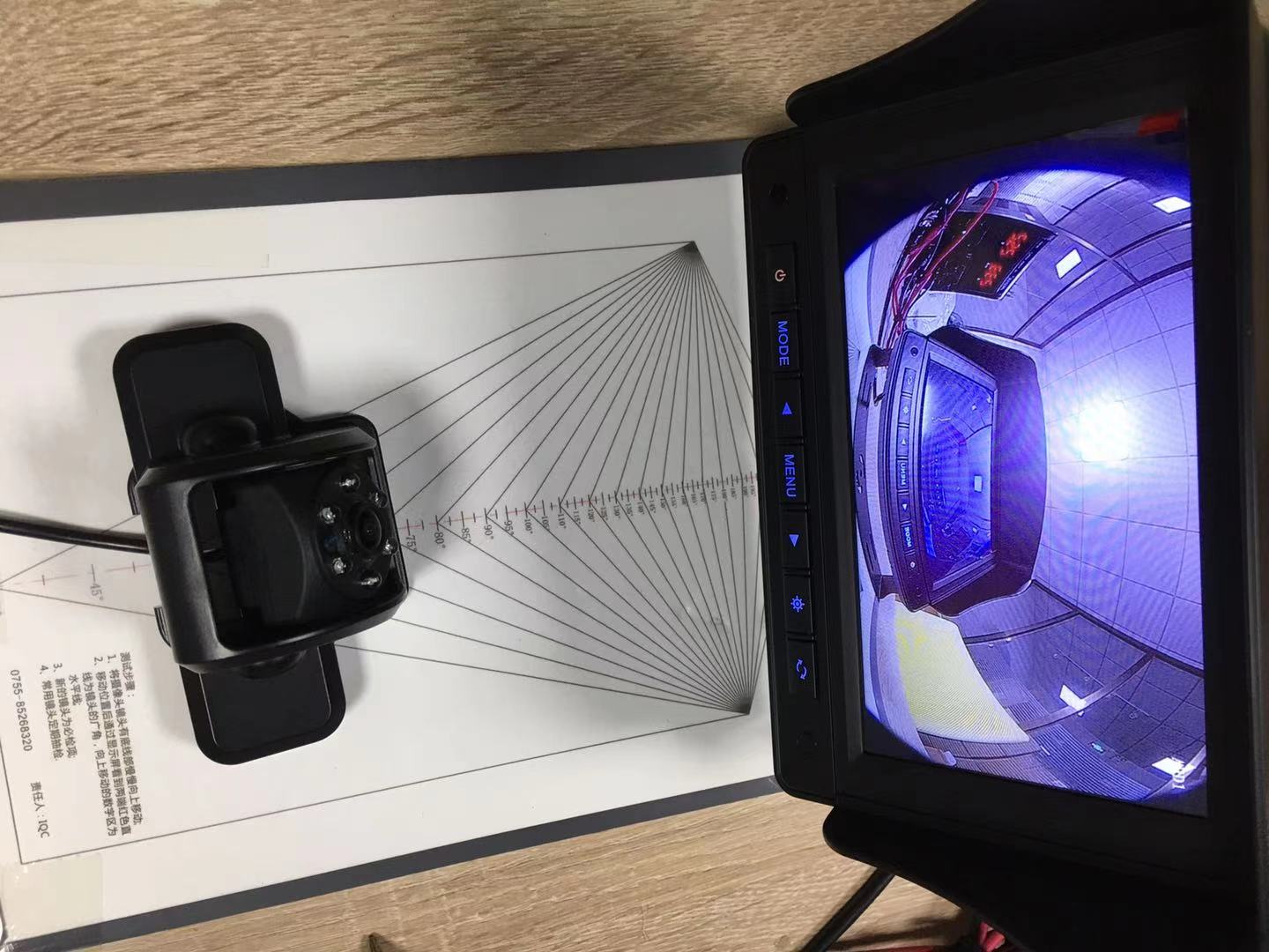 AHD 720P 180° autocamera met 4pin connector
