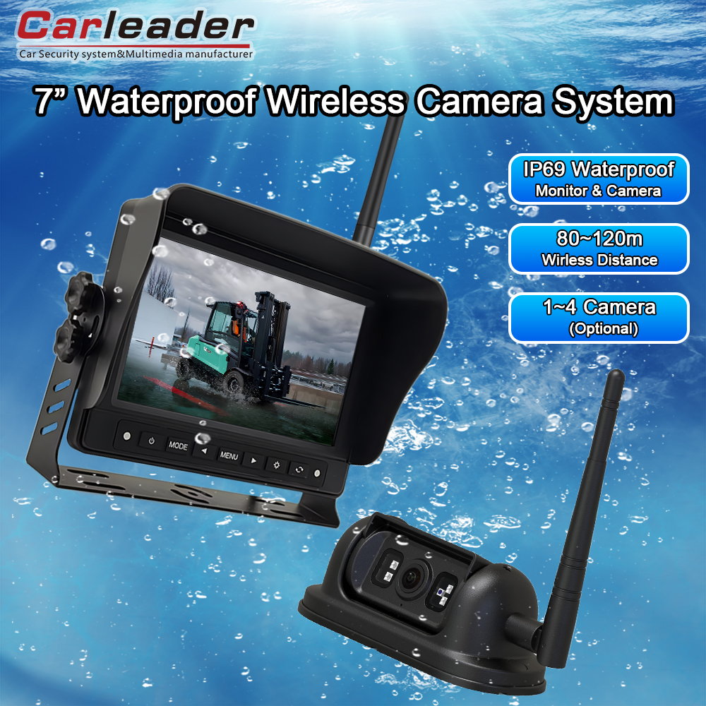 Upgrade uw bewakingsmogelijkheden met Carleader 7-inch 2.4G Digitaal draadloos waterdicht monitoringsysteem