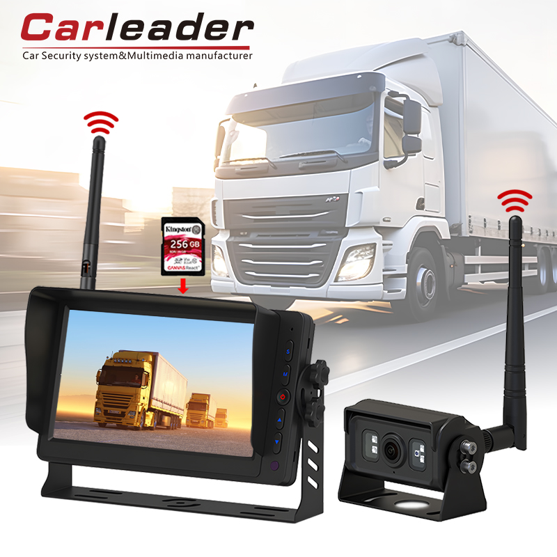 Carleader 7 inch DVR Recording 2.4GHz Digital Wireless Monitoring System ---- Beveilig uw rijveiligheid