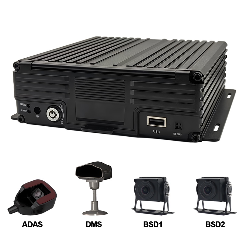 Verbeter het beveiligingsbeheer van uw wagenpark met Carleader 8CH AI HDD Mobiele DVR-ondersteuning ADAS+DMS+BSD