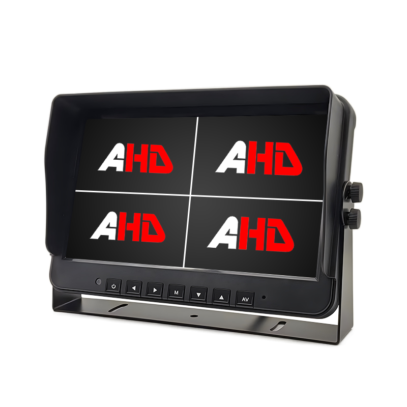 Carleader 10,1 inch 4CH AHD-ingangen Quad Display Heavy Duty voertuigmonitor