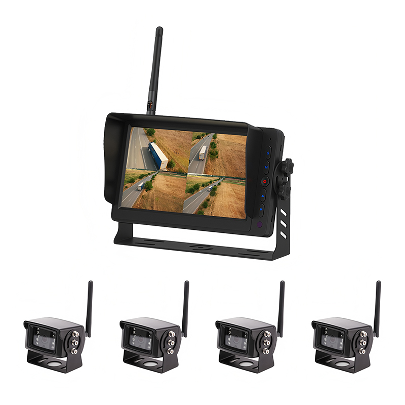 Carleader 7 inch 2,4 GHz digitale draadloze 4CH-camera's en monitorsysteem