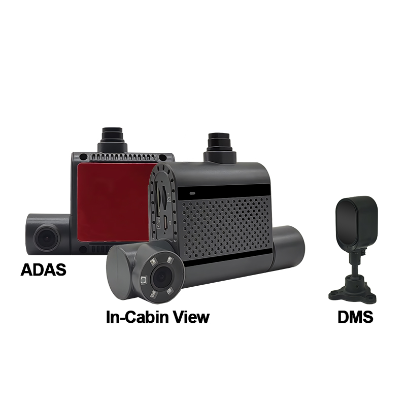 3CH ADAS+DMS Dual Lens AI Dashcamera 4G+GPS+WIFI-module