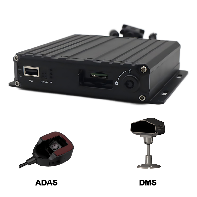 4CH AI Intelligente mobiele DVR met DSM- en ADAS-camera