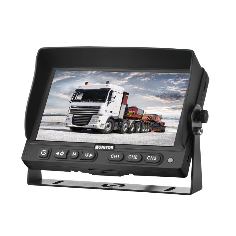 Automonitor met 3 video-ingangen