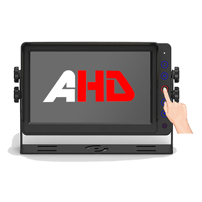 7 inch bedrijfsvoertuigmonitor met AHD-video-ingangen en afstandsbediening