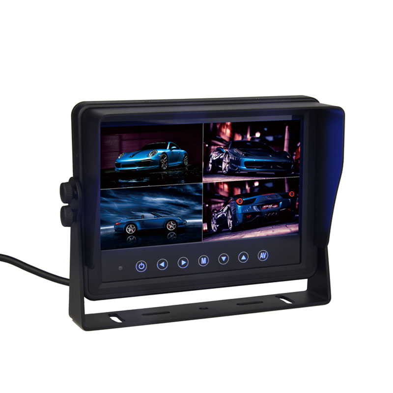 7 inch HD Quad Split LCD waterdicht display