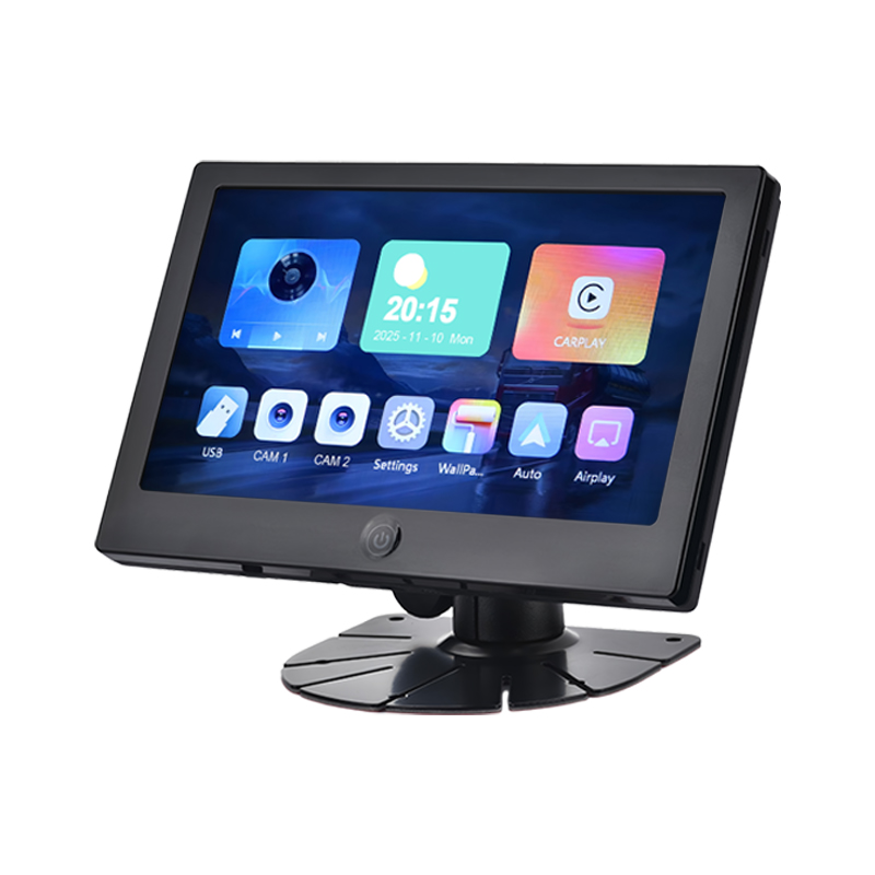 7 Inch IPS 2AV AHD Voertuigmonitor Ondersteuning CarPlay Multimedia