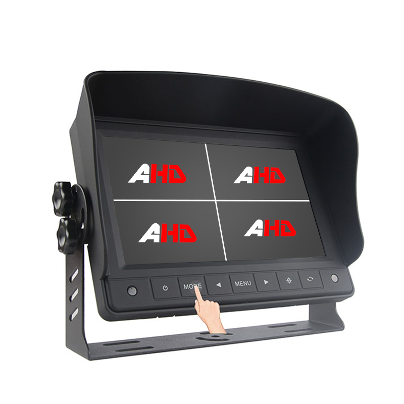 7 inch quad split display voertuigaanraakknoppen AHD-monitor