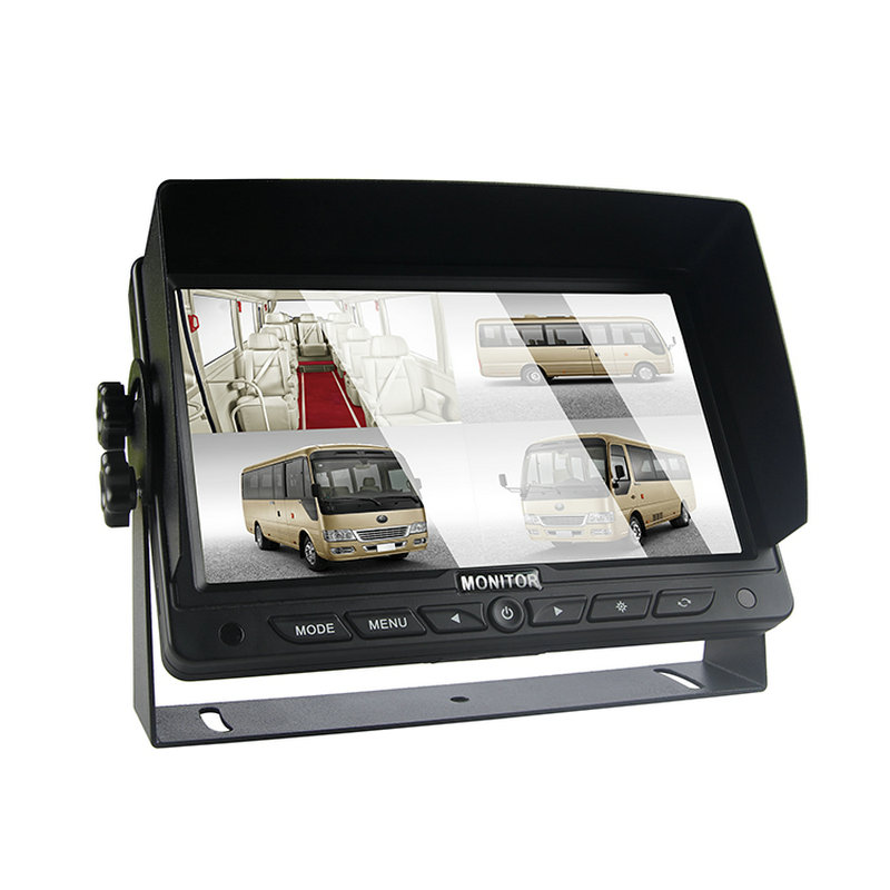 7 inch vrachtwagen aan boord HD Quad Split-monitor