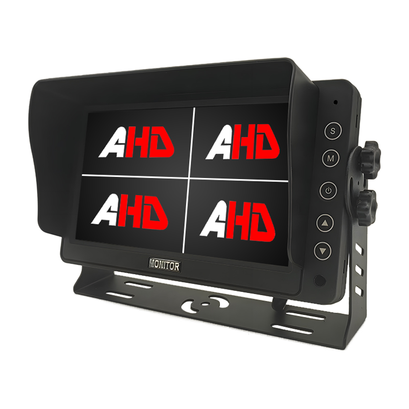 7 inch voertuigmonitor met 4 AHD-ingangen en 720P-opname