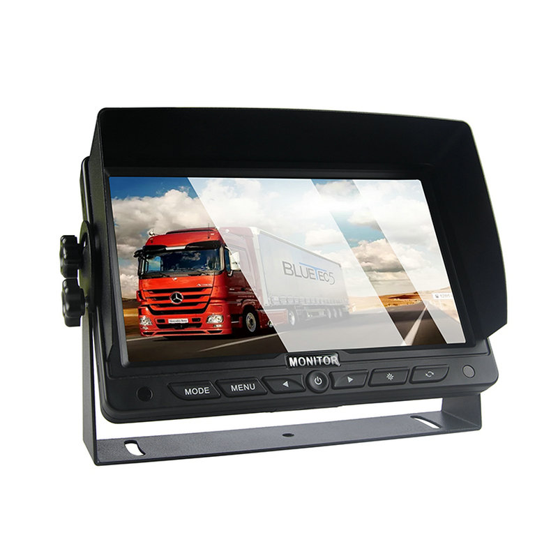 7-inch achteruitrijscherm Autobeveiliging Dashboard voor zware vrachtwagens