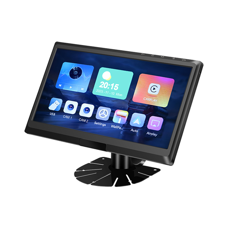 9 Inch IPS 2AV AHD Voertuigmonitor Ondersteuning CarPlay Multimedia