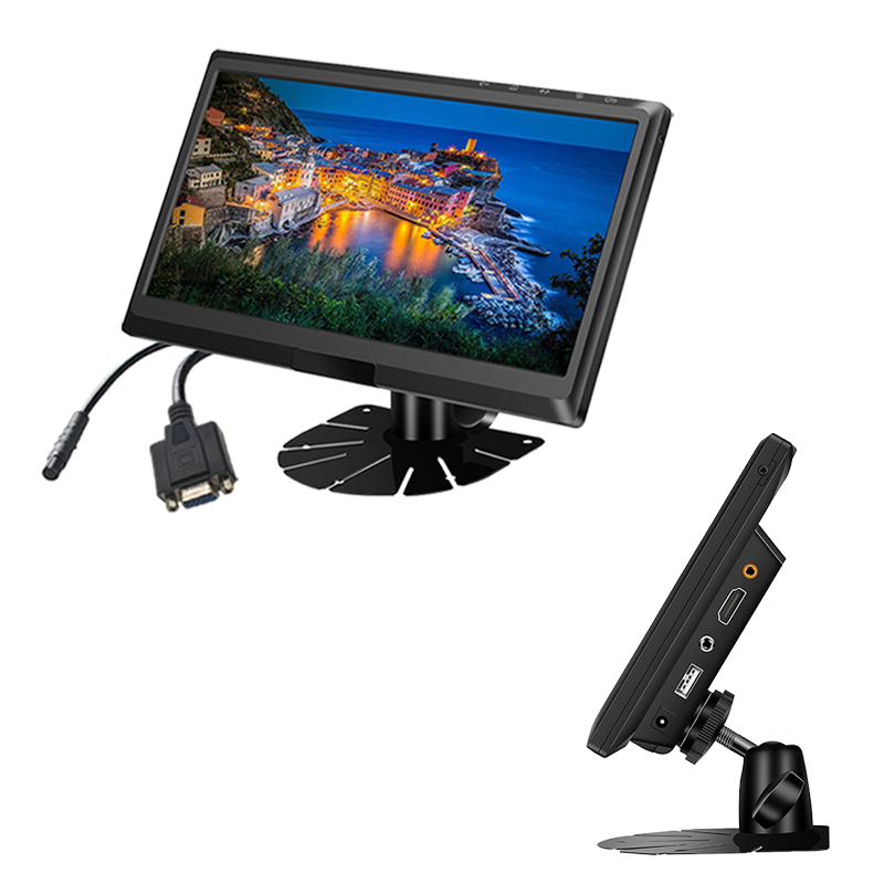9 inch IPS-scherm HD-monitor ondersteunt CVBS+HD+VGA-ingangen