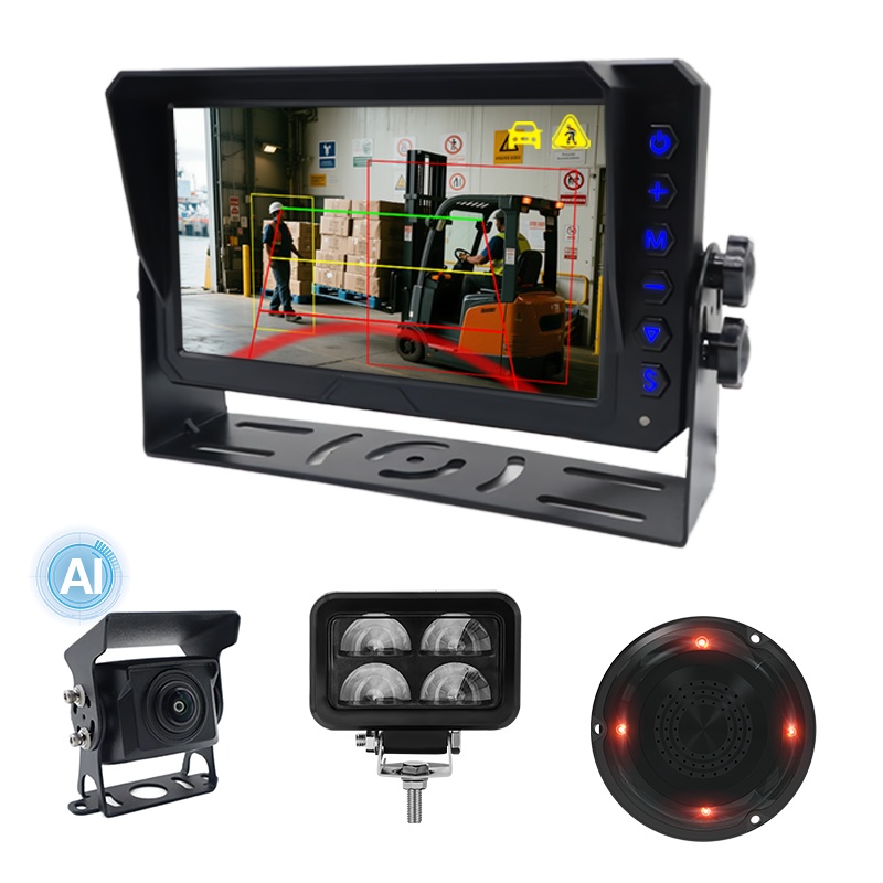 AI Detection Monitoring System met U-Shape Warning Light voor vorkheftruck