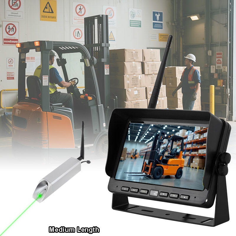 Draadloos magnetisch vorkheftruckcamerasysteem Middelgrote ondersteuning Laserpositionering
