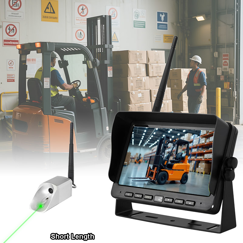 Draadloos magnetisch vorkheftruckcamerasysteem Korte maat Ondersteuning Laserpositionering